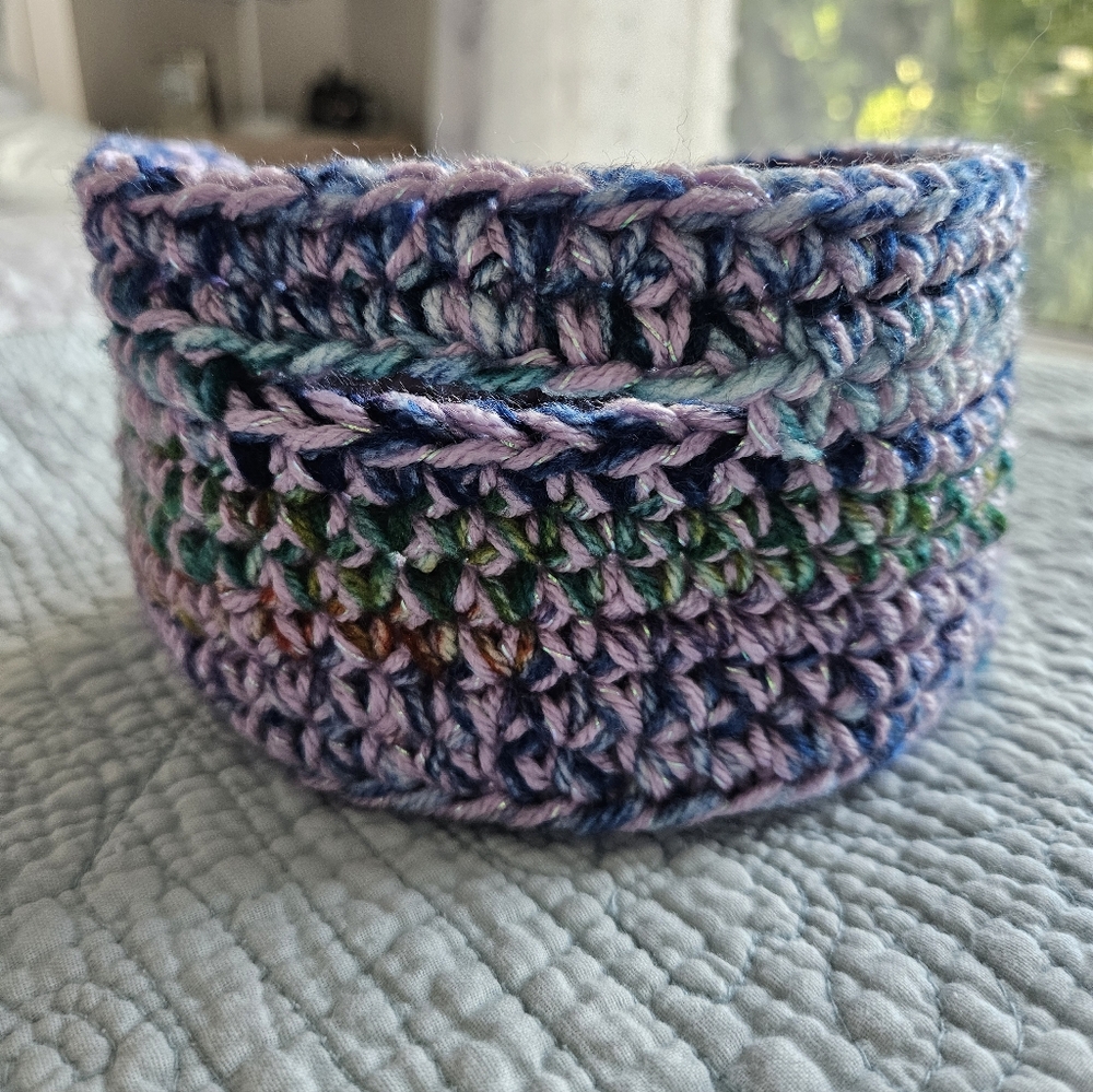 Hand Crafted Yarn Basket